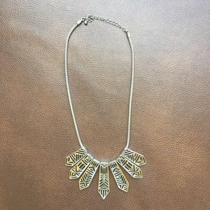 Silver Tribal Statment Necklace